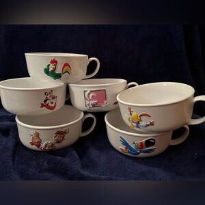 Kelloggs bowls with handles